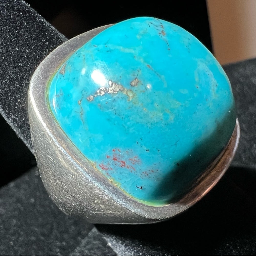 Turquoise Silver Ring - image 3